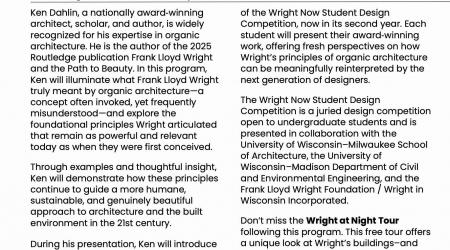 The Relevance of Frank Lloyd Wright’s Organic Architecture to Contemporary Culture
