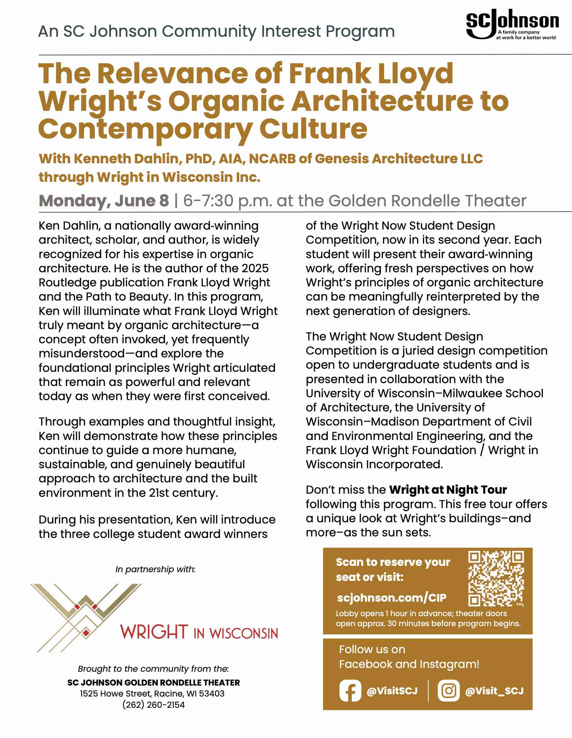 The Relevance of Frank Lloyd Wright’s Organic Architecture to Contemporary Culture